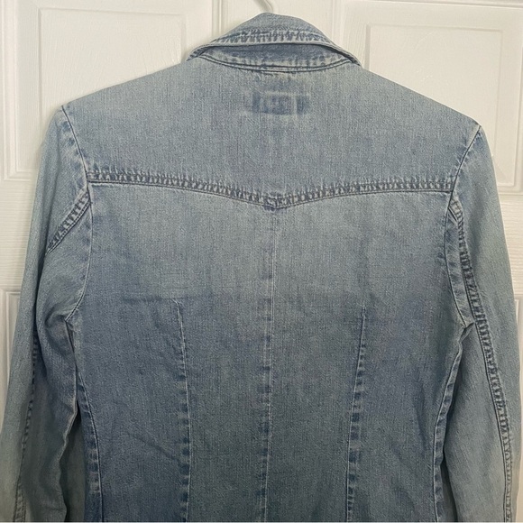 DIESEL Vintage Blue Jean Button Down Shirt Small - Picture 4 of 8